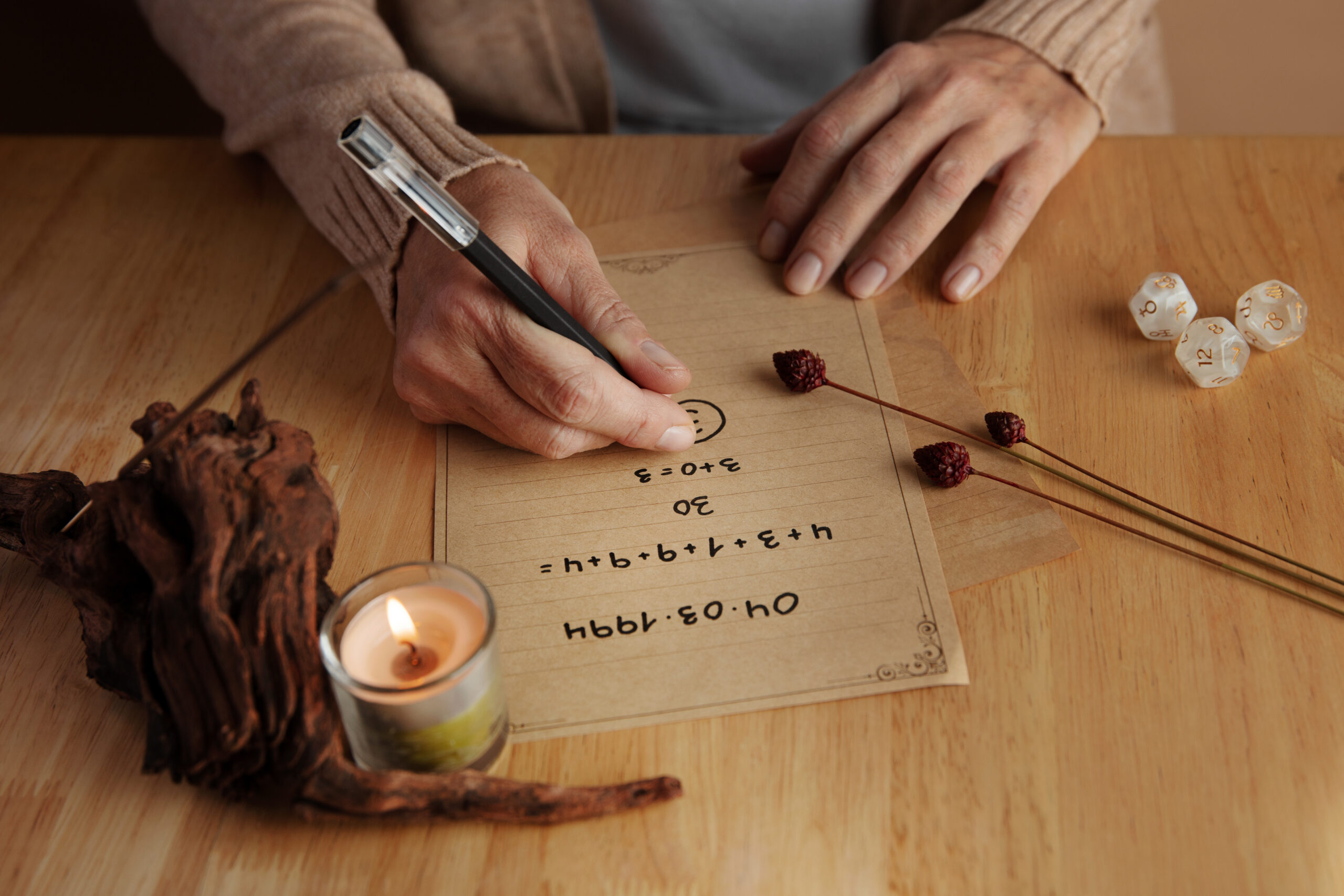 conceito-de-numerologia-com-nota-de-escrita-de-mao