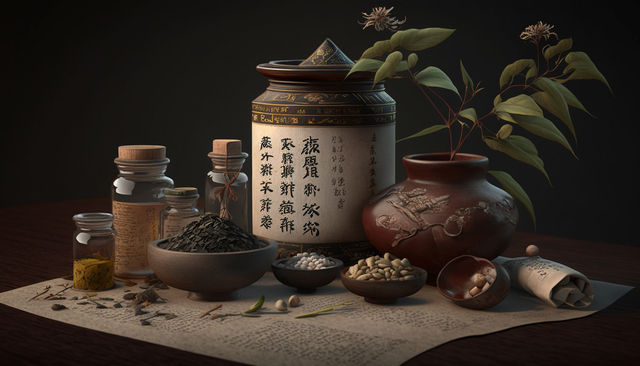 Experience the ancient wisdom of Chinese medicine through this display of natural healing herbs and remedies used for centuries to promote health and wellbeing