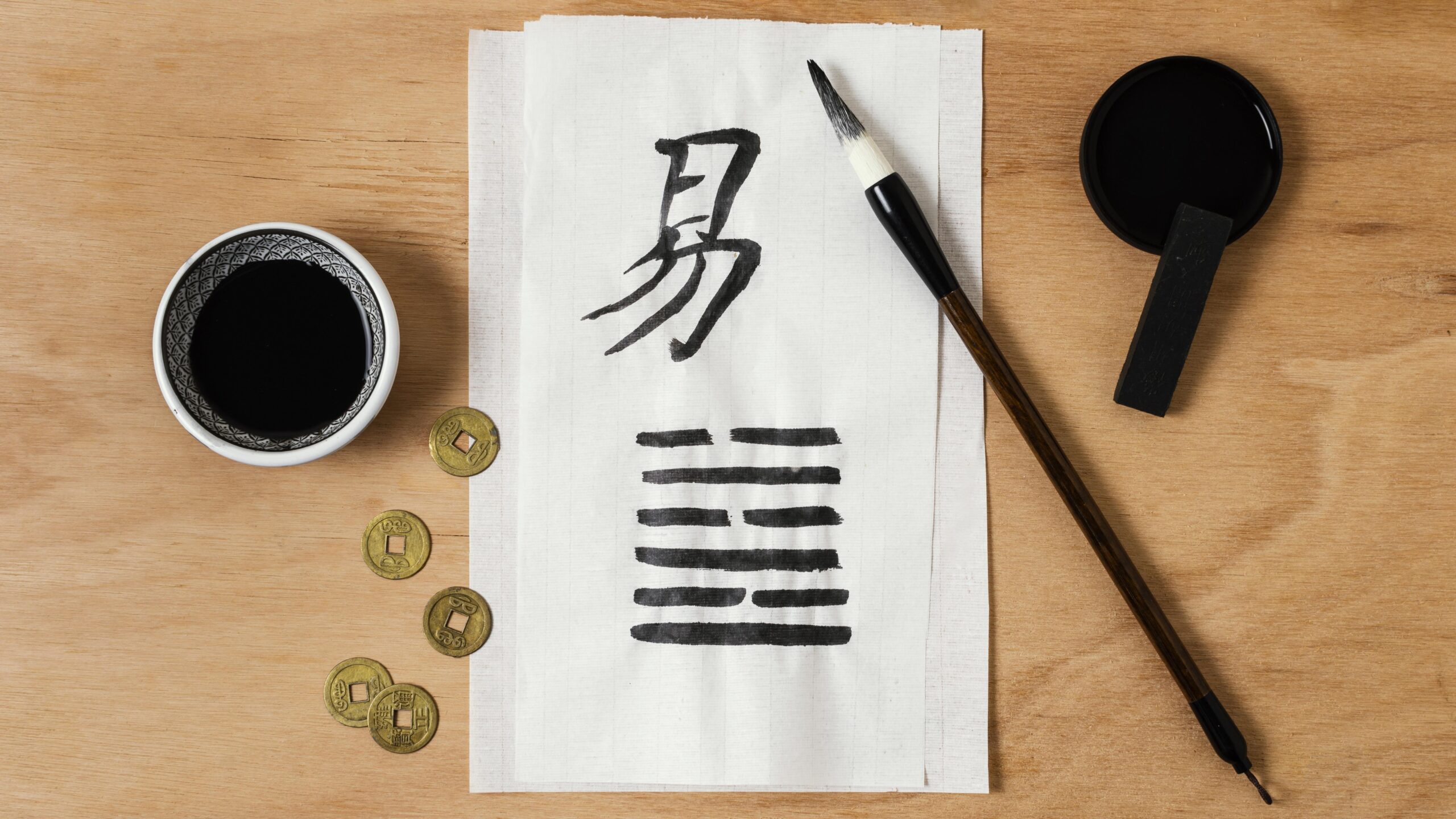 variedade-de-elementos-de-tinta-chinesa-plana