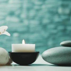 Spa Natural Background. Illustration Generative AI